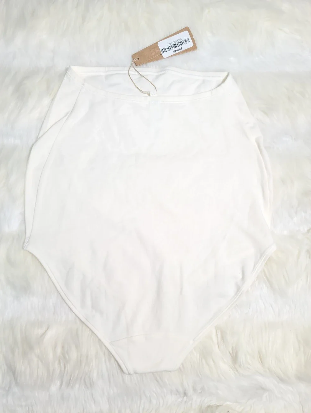 SKIMS Maternity Cotton Jersey High Waisted Brief White Marble Small NEW